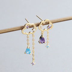 Jeweled Raindrop Earrings