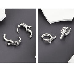 Heart Buckle Earrings