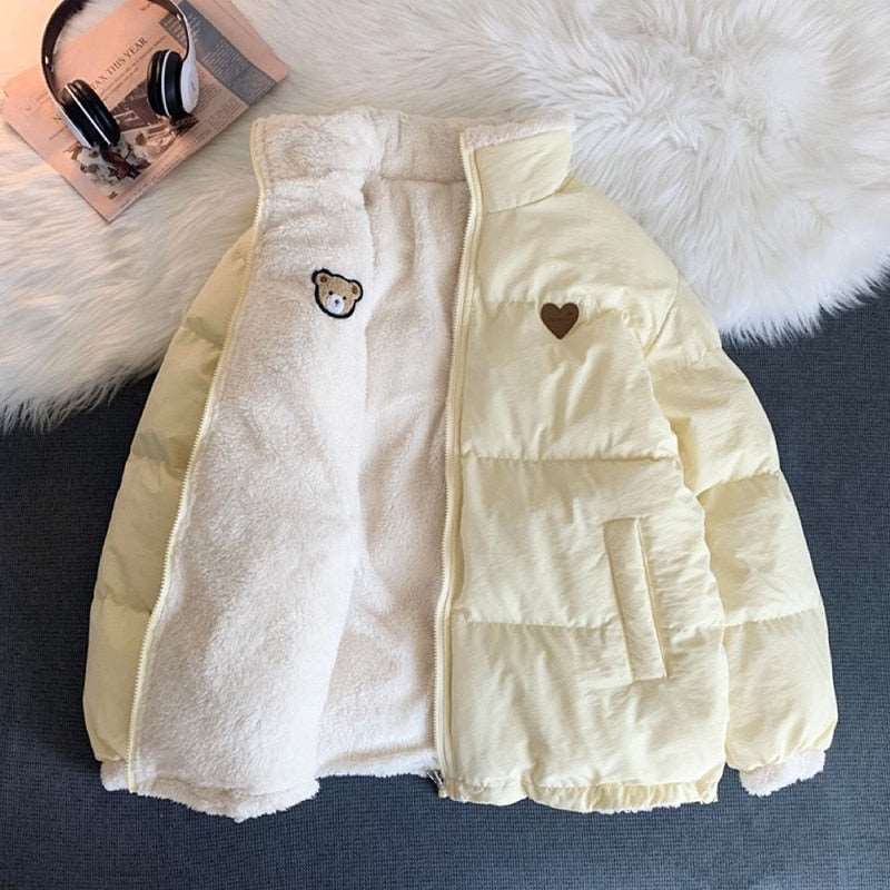 Cute Embroidered Double-Sided Coat