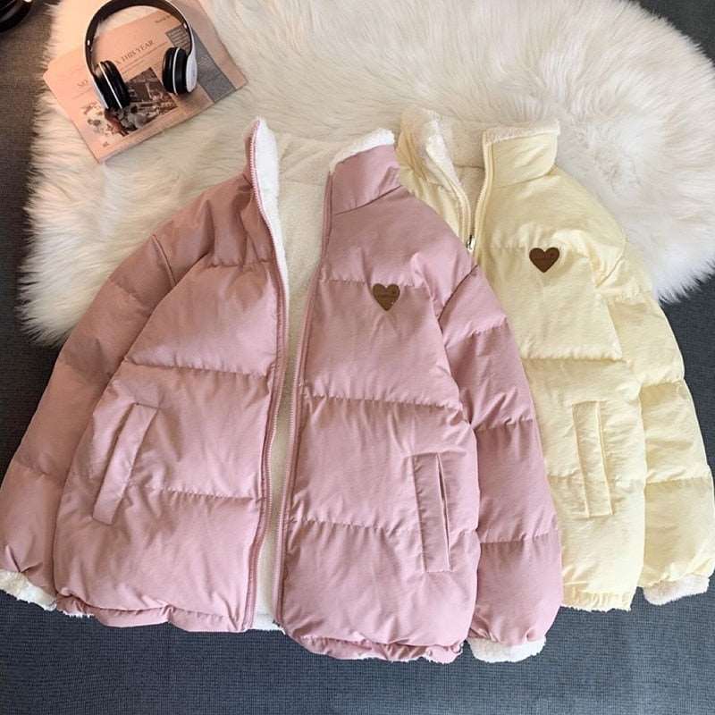 Cute Embroidered Double-Sided Coat