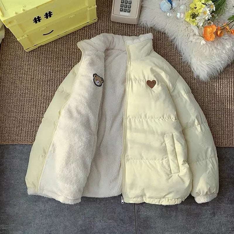 Cute Embroidered Double-Sided Coat