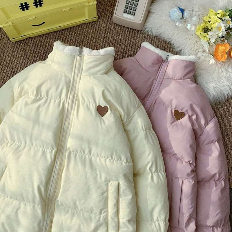 Cute Embroidered Double-Sided Coat