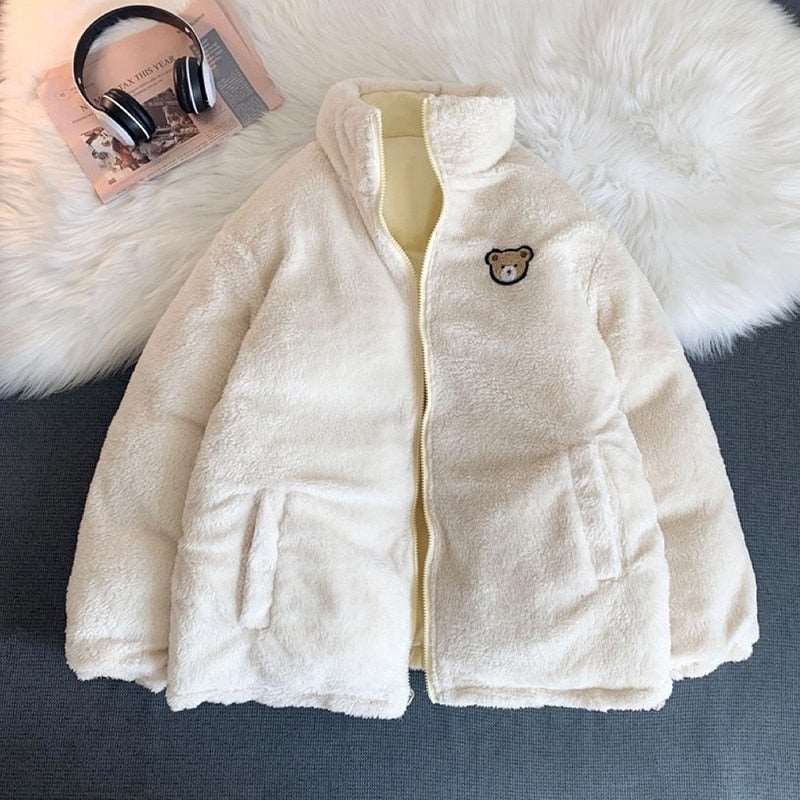 Cute Embroidered Double-Sided Coat