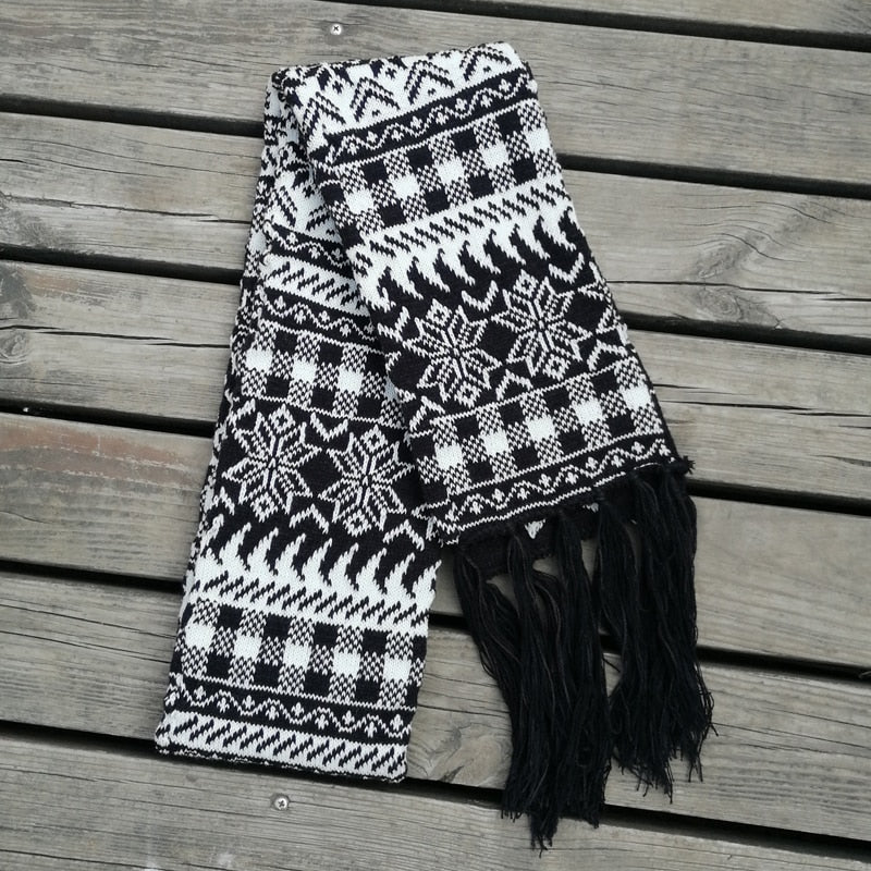 Printed Fringe Scarf