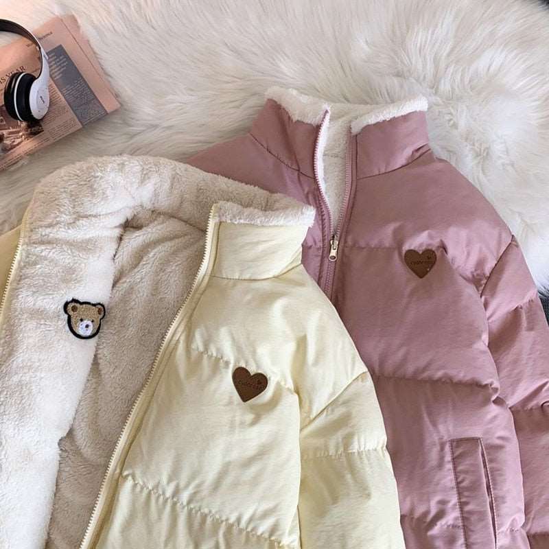 Cute Embroidered Double-Sided Coat