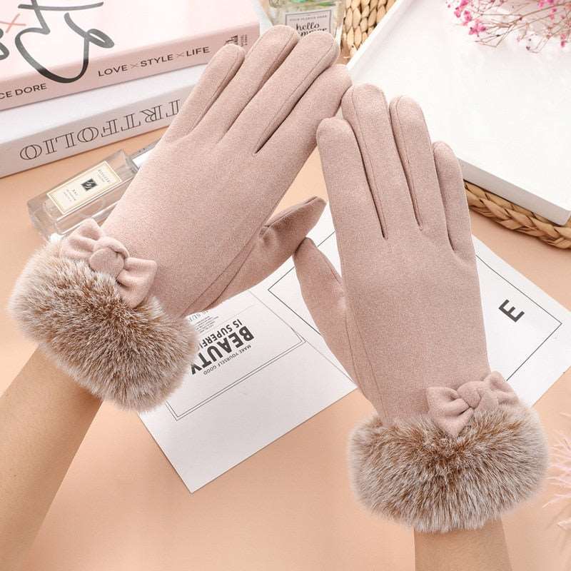 Cute Faux Fur Gloves