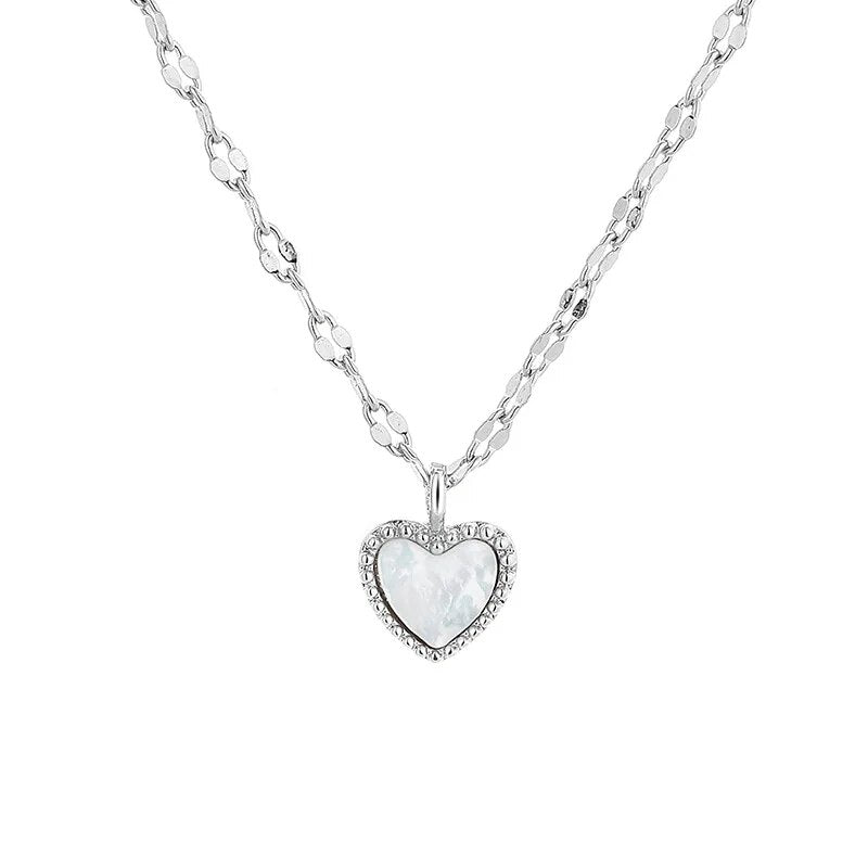 Collier Coeur Argent