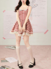 Homestyle Beauty Plaid Mini Dress