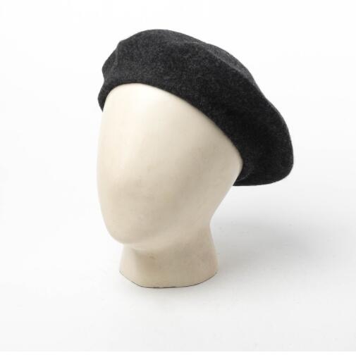 Solid Color Woolen Beret