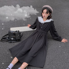 Kawaii Gothic Long Vintage Style Dress