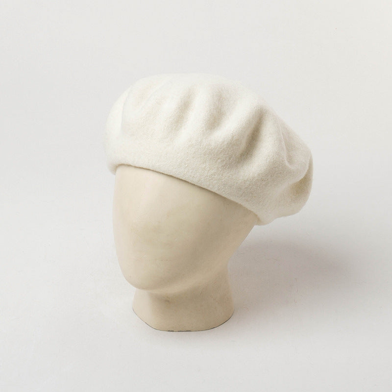 Solid Color Woolen Beret