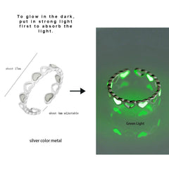 Glow In The Dark Heart Ring