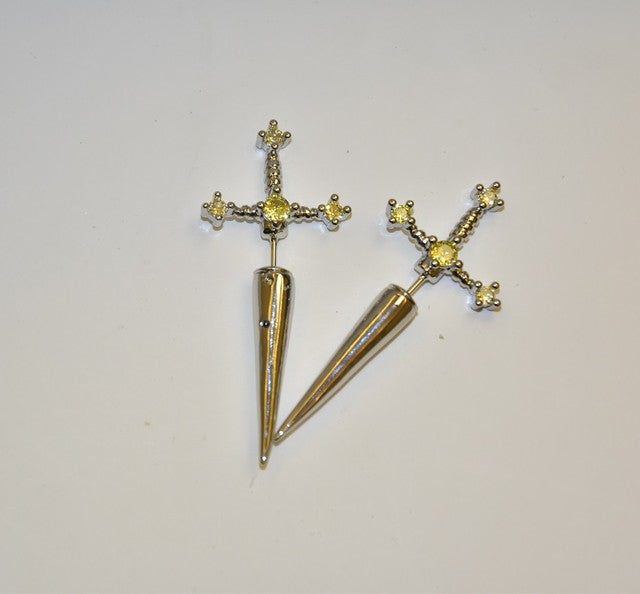 Gothic Sword Earrings