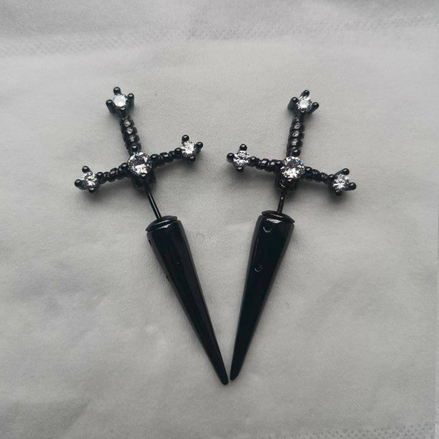 Gothic Sword Earrings