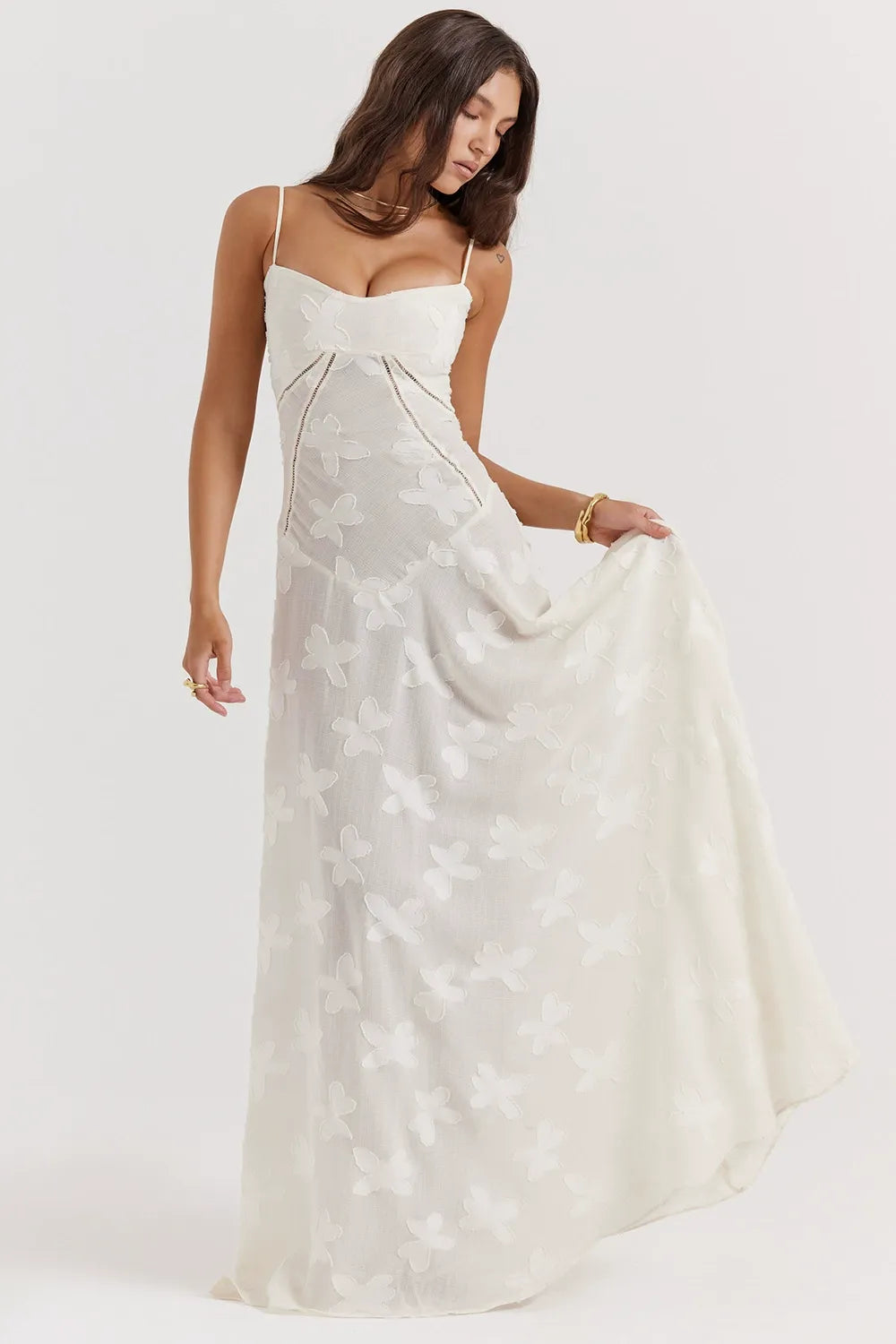 French Tie Lace Dress