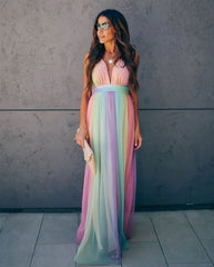 Ombre A-Line Organza Dress