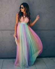 Ombre A-Line Organza Dress