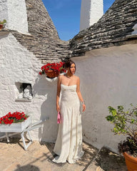 French Tie Lace Dress
