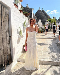 French Tie Lace Dress