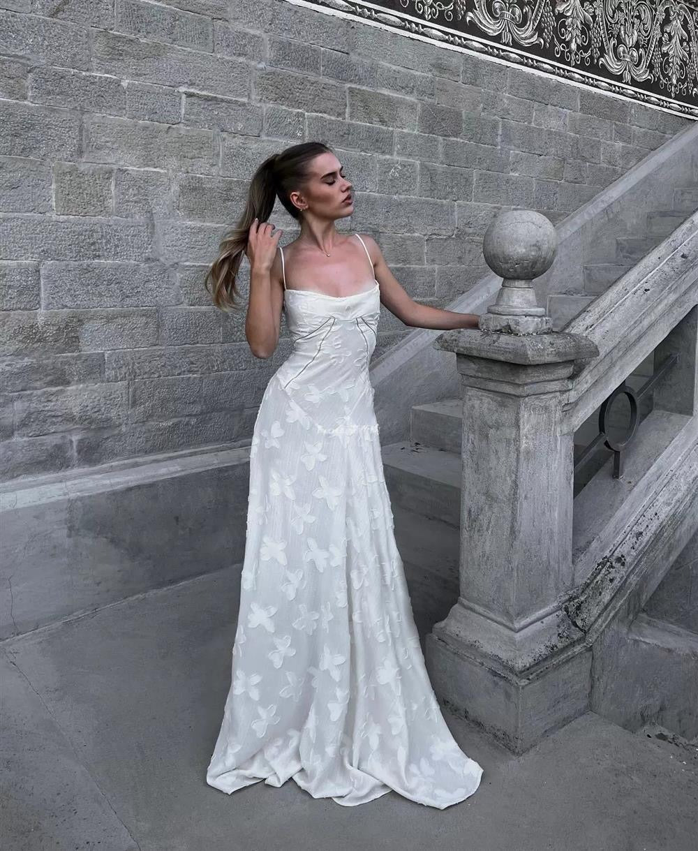French Tie Lace Dress
