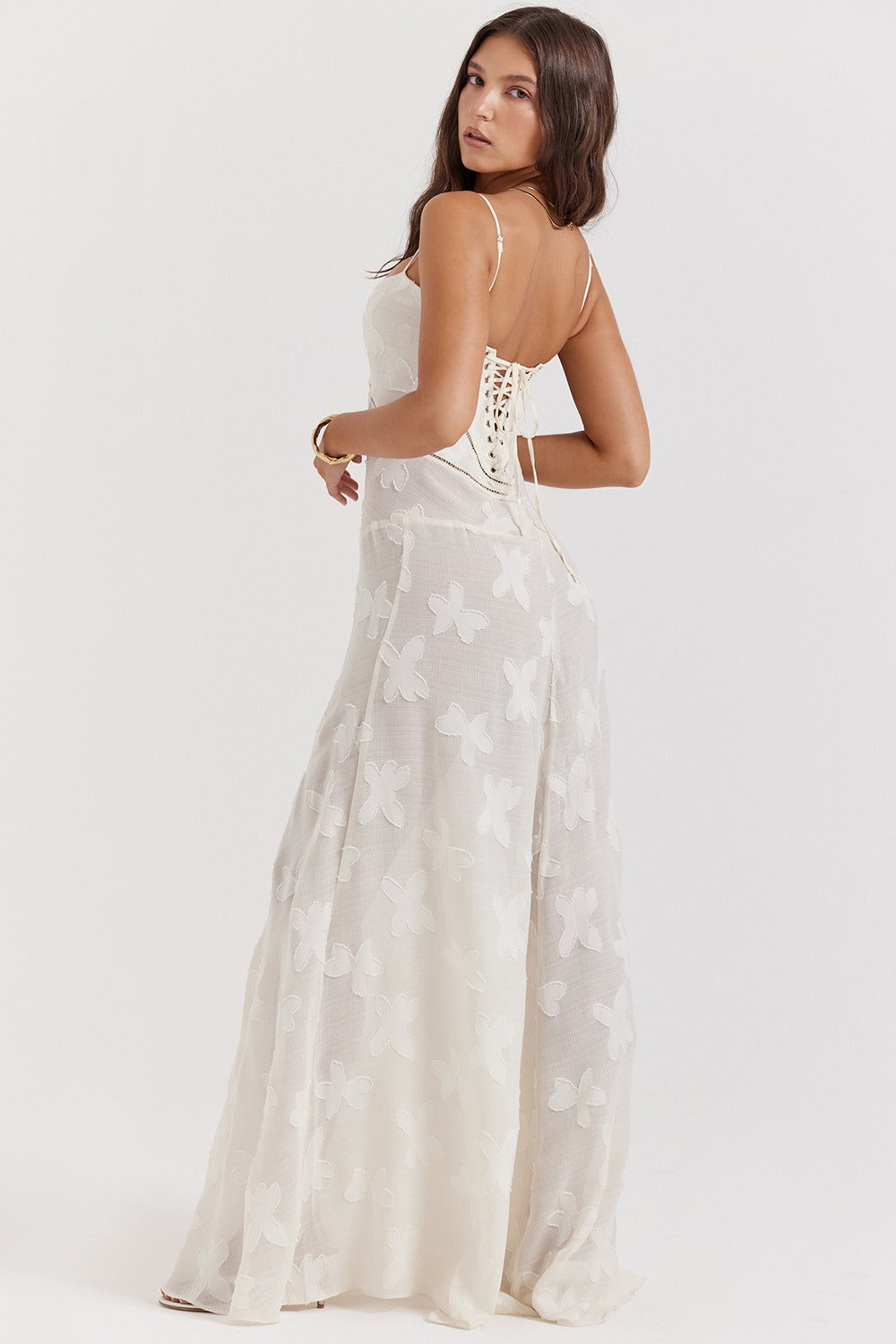 French Tie Lace Dress