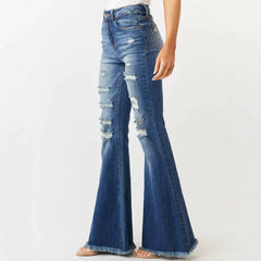 High Waist Flare Leg Jeans