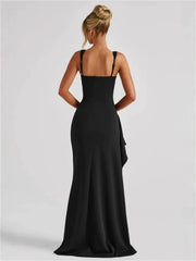 Slim-Fit High Slit Dress