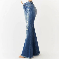High Waist Flare Leg Jeans