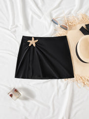 Net Fabric Swimming Cover-Up Skirt