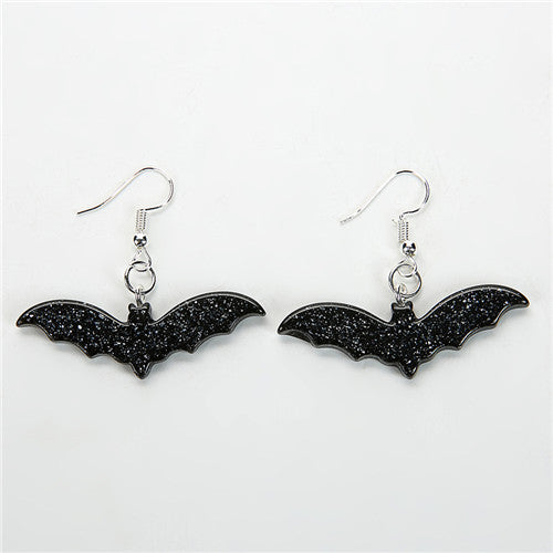 Glitter Bat Earrings