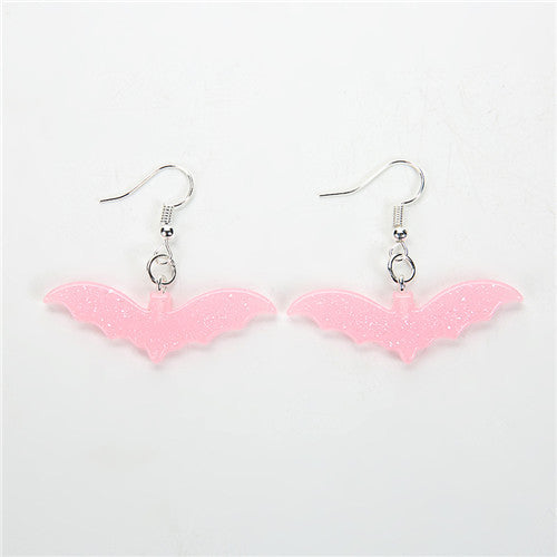 Glitter Bat Earrings