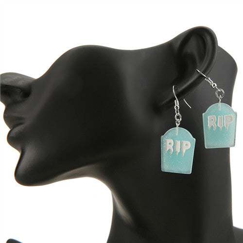 Colorful Tombstone Earrings