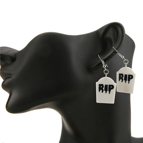 Colorful Tombstone Earrings