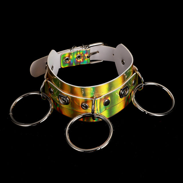 Holographic Punk Chokers