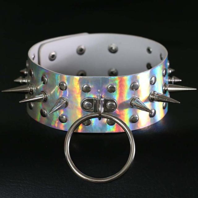 Holographic Punk Chokers