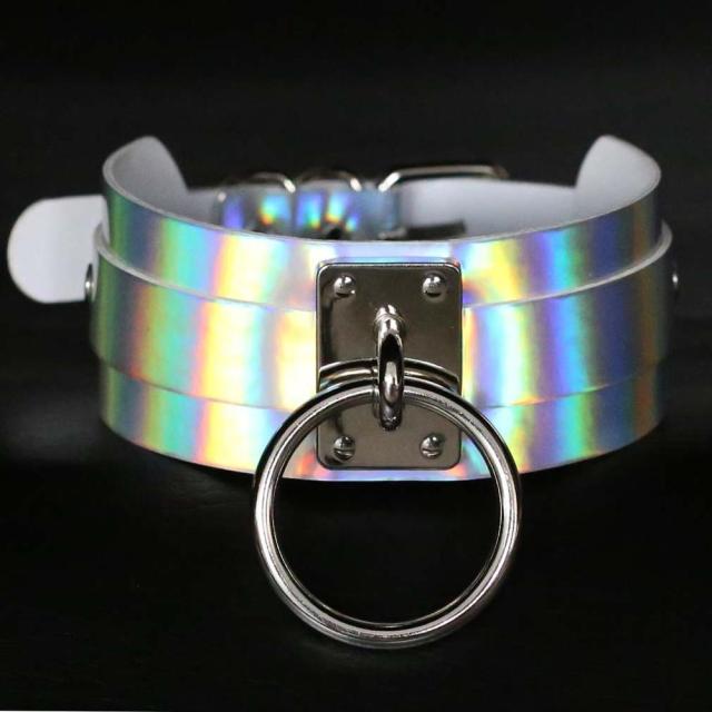 Holographic Punk Chokers