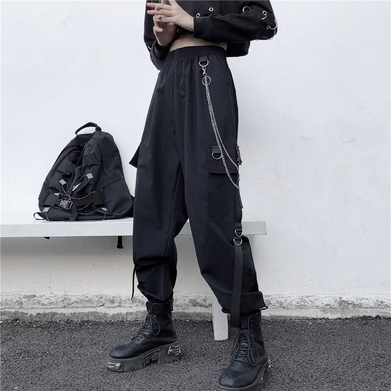 Chained Cargo Jogger Pants