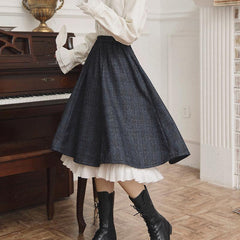 Long Vintage Style Gothic Skirt