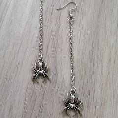 Long Spider Chain Earrings