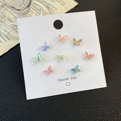 Colorful Butterfly Stud Earrings