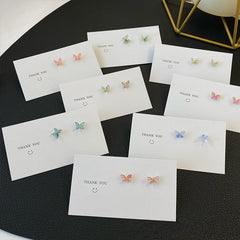 Colorful Butterfly Stud Earrings