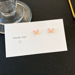 Colorful Butterfly Stud Earrings