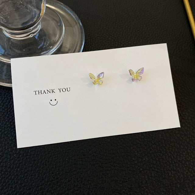 Colorful Butterfly Stud Earrings