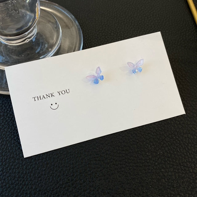 Colorful Butterfly Stud Earrings