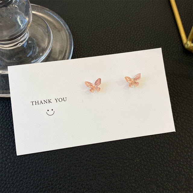 Colorful Butterfly Stud Earrings