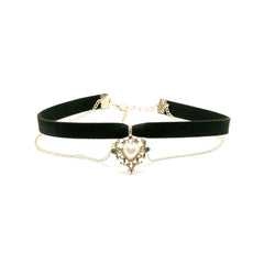 Pearl Heart Choker