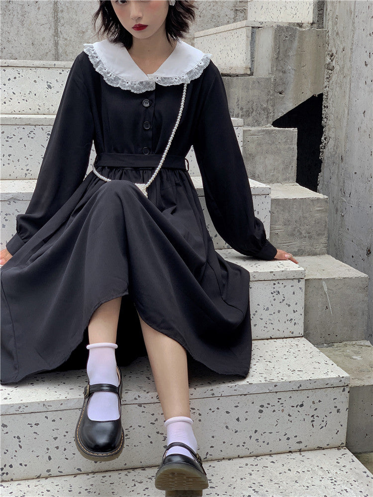 Kawaii Gothic Long Vintage Style Dress