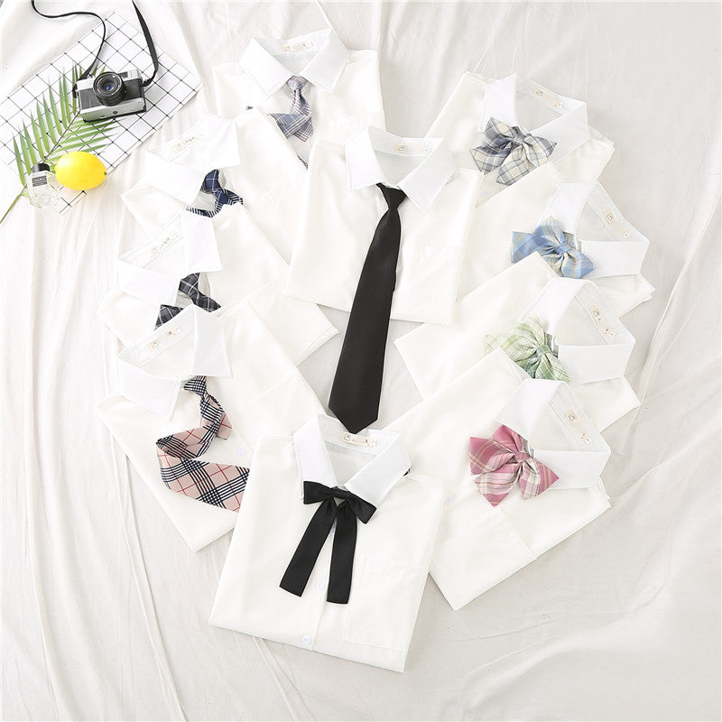 Button-Up Shirt with Bow