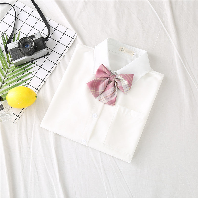 Button-Up Shirt with Bow