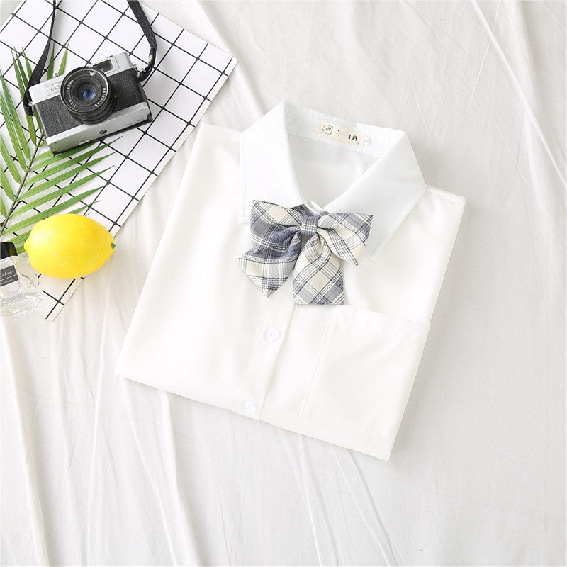 Button-Up Shirt with Bow